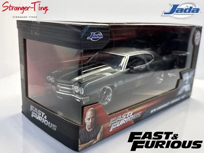 Jada Fast and Furious Dom's Chevrolet Chevelle SS Metallic Grey 34923 1/24 Scale - Image 1 of 4
