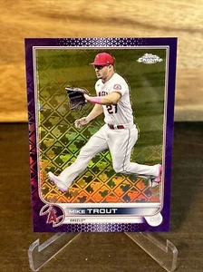2022 Topps Chrome Logofractor Mike Trout #27 Purple /250 Los Angeles Angels - Bild 1 von 4