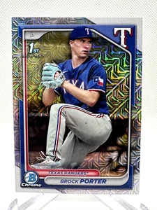 2024 Bowman 1st Chrome Prospects Mojo Refractor #BCP-36 Brock Porter Rangers - Picture 1 of 2