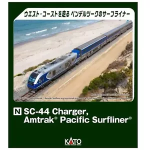 KATO 106-9010 SC-44 Charger Amtrak Pacific Surfliner 8 Unit Set NEW Japan Train - Picture 1 of 4