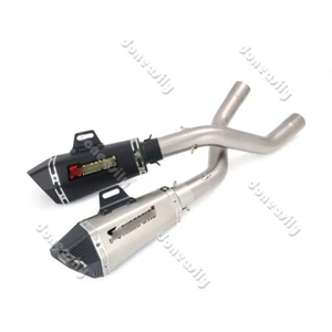 For Kawasaki Ninja ZX6R 636 2009-2023 Motorcycle Exhaust Tips Silencer Link Pipe - Picture 1 of 10