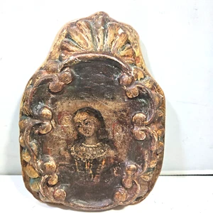 Diminutive  Spanish Colonial Peruvian Painting - Picture 1 of 4