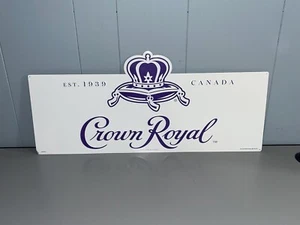 Crown Royal Whiskey Tin Sign Mancave Decor Metal - 11” x 24” - Picture 1 of 4