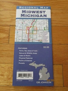 Michigan Map - Midwest Michigan Regional Sheet Map 2014 = - Bild 1 von 1
