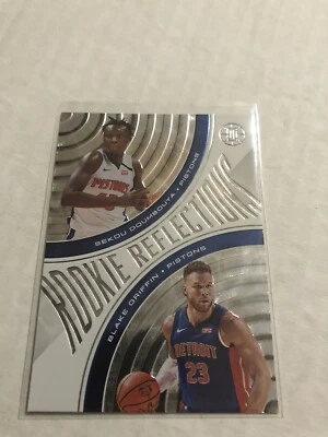 2019-20 Panini Illusions Rookie Reflections Sekou Doumbouya Blake Griffin - Image 1 of 2