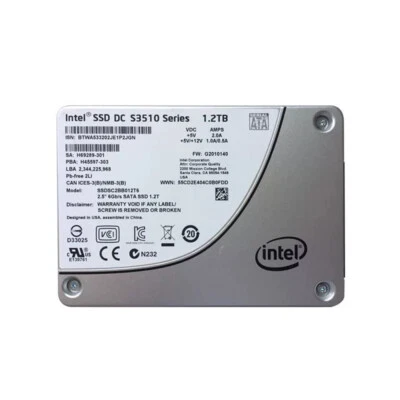 Intel S3510 Series 1.2TB SSD 2.5" SATA III SSDSC2BB012T6 MLC Solid State Drive - Image 1 of 2