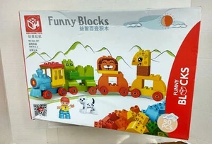 Kids 1.1Scale Creativity Shapes Animals Color Motor Skills Building Train Blocks - Picture 1 of 6
