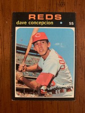 1971 Topps Card #14 - Dave Concepcion - Cincinnati Reds - Rookie 