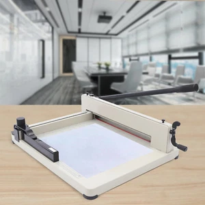 NEW 17" Heavy Duty Guillotine Paper Cutter - Commercial Metal Base A3/A4 Trimmer - Picture 1 of 15