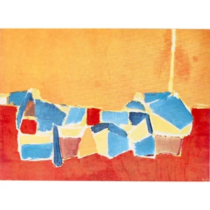 NICOLAES DE STAEL Bookplate Print ABSTRACT Modern Art 1962 MCM Avant Garde Paris - Picture 1 of 2