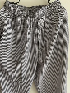 Happy chef stylish Baggy Elastic Waist Drawstring Zipper Fly Size Medium Pants - Picture 1 of 5