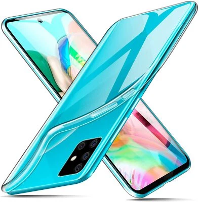Clear Case for Samsung A72 A51 A40 A52 5G Ultra Slim Full Body Gel Phone Cover - Image 1 of 4