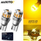 2 X T10 W5W 501 LED Bulb Amber Orange Canbus Car Interior Side Wedge Light 12V