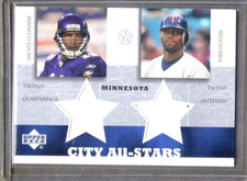 2002-03 UD Superstars City All-Stars Jersey Dual Daunte Culpepper Torii Hunter