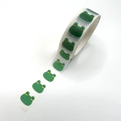 2 Kawaii Frog Washi Tape Scrapbooking Journals Planners Cards - Image 1 of 2