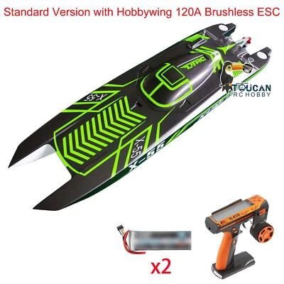 DTRC X55 110km/h Remote Control High-speed RC Racing Boats Ship Waterproof Model - Image 1 of 4
