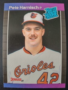 Pete Harnisch - Baltimore Orioles - 1989 Donruss Rated Rookie Card (RC) #44