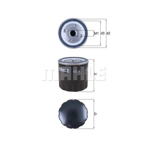 Ölfilter KNECHT OC 5 für CITROËN FORD GMC PEUGEOT RENAULT TALBOT GENERAL MOTORS - Bild 1 von 1