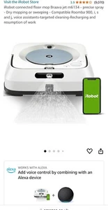 irobot braava jet m6 134 robot mop - Picture 1 of 7