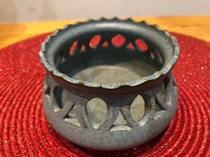 Blue Vintage Studio Pottery Bowl Marked C.C. (CHRIS CARTER) -10cm Diameter - Picture 1 of 5