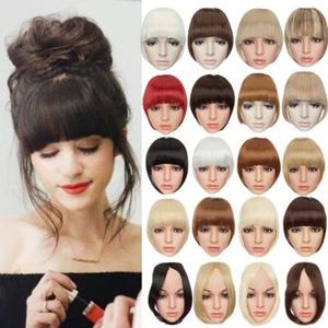 Pony Haarteil Clip-In Extensions Stir Haarteile Bangs 100% Dick Haarverlängerung - Bild 1 von 24
