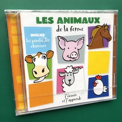 LES ANIMAUX DE LA FERME French Children's Educational CD J'Ecoute, J'Apprend NEW - Image 1 of 4
