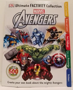 Ultimate Factivity Collection Marvel Avengers DK Paperback 500+stickers Complete - Picture 1 of 10