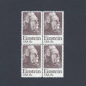 Albert Einstein - Nobel Prize Winner -Vintage Mint Set of 4 Stamps 46 Years Old! - Picture 1 of 2