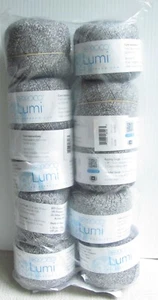 Hilos Berroco Lumi Algodón Poli Color 8106 Driftwood 137yds 50g cada uno ~ Lote de 10 - Imagen 1 de 4