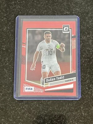 Dusan Tadic /299 Red Panini Donruss Soccer 2023-24 Serbia No. 49 - Image 1 of 3