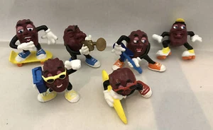 1988 The California Raisins Hardee's Series #2 Juego de 6 figuras vintage de pasas - Imagen 1 de 7
