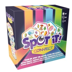 Spot It! Connect Family Card Game Zygomatic Matching Party Team Fast Quick - Picture 1 of 5