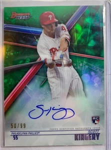 2018 Bowmans Best Scott Kingery Green Auto /99 RC Phillies - Picture 1 of 1