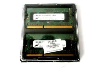 2x1GB MICRON LAPTOP MEMORY 1GB 1RX16 PC3-10600S-9-10-C1 - MT4JSF12864HZ-1G4D1  - Image 1 of 3