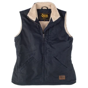 Burke & Wills Womens Ink Kings Oilskin Vest - Picture 1 of 6