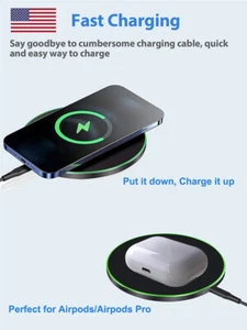 30W Wireless Phone Charger Pad / Fast Charge Dock for Samsung, iPhone + Others - Picture 1 of 6