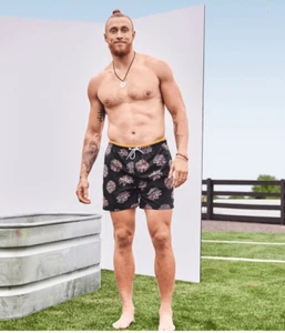 Bañador Chubbies x George Kittle para hombre L negro colorido 5,5 entrepierna nadar playa - Imagen 1 de 8