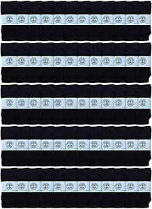 60 Pairs Of Yacht & Smith 17 Inch Kids Cotton Referee Sport Tube Socks, Size 6-8 - Picture 1 of 3