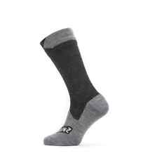 SealSkinz Waterproof All Weather Mid Length Socks - Black / Grey 