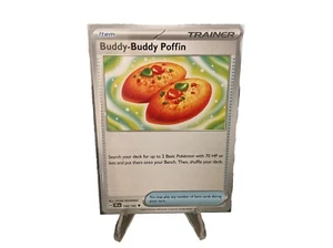 Juego de cartas coleccionables Pokémon Buddy-Buddy Poffin fuerzas temporales 144/162 no holográficas casi nuevo/como nuevo - Imagen 1 de 2