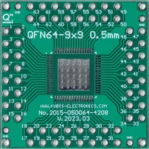 QFN64-9x9, HVQFN64-9x9, LFCSP64-9x9, VFQFN64-9x9 0.50mm(0.02") to 4xIDC2x8 [AU] - Picture 1 of 2