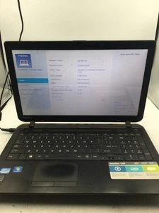 TOSHIBA SATELLITE C55 - INTEL I3 4005U-BOOTS TO BIOS- NO RAM - READ DESCRIP - BB - Picture 1 of 7