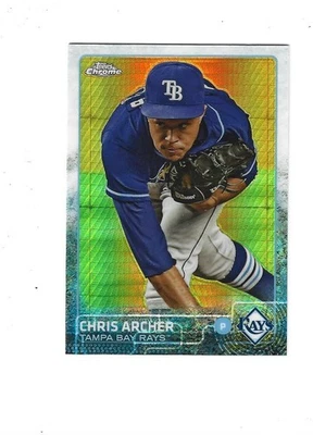2015 Topps Chrome Prism Refractors #152 Chris Archer  TAMPA  RAYS - Image 1 of 2
