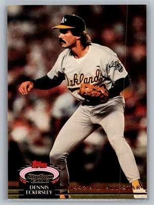 1993 Stadium Club Murphy #179 Dennis Eckersley - Image 1 of 2