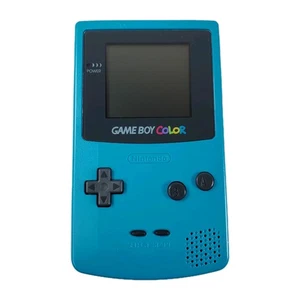 Teal Blue GameBoy Color Authentic Nintendo GBC Handheld Console Near Mint - Picture 1 of 10