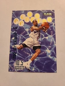 Scheda pallacanestro Fleer Rod Strickland #134 Plus Factor Wizards 1998 - Foto 1 di 2