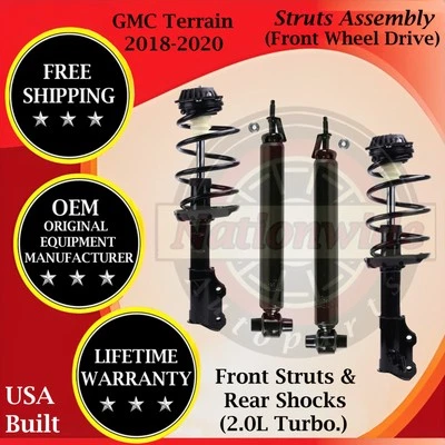 Amortiguador delantero y trasero Monroe OEM para GMC Terrain 2018-2020 2x2 garantía de por vida Foto 1 de 4