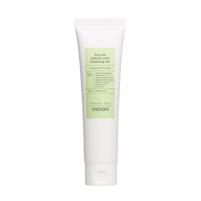Meisani, K-Beauty, South Korea, Puri-Tea Salicylic Acid Cleansing Gel, Cleanses, 150ml - Image 1 of 2