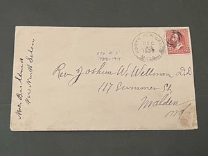 RARE 1898 NORTH NEW SALEM MA DPO R6 ! FRANKLIN CO 1835-1914 !! - Picture 1 of 3