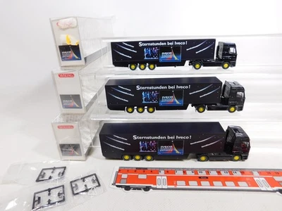 3X Wiking H0 1:87 Sattelzug Iveco Sternstunden Starlight Mint+Box #CY875-0,5 - Immagine 1 di 4